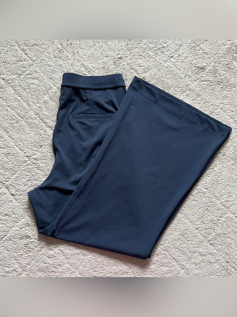 HALARA High Waist Pleated Wide Leg Pants Minimalist Office Capsule Stretch Sz LP